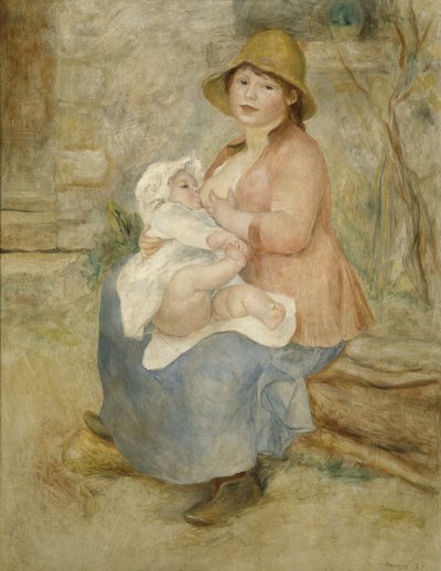 Maternité, auch bekannt als das Kind an der Brust von Pierre-Auguste Renoir