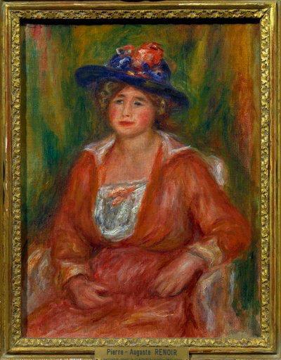Porträt einer sitzenden Frau. Gemälde von Pierre Auguste Renoir (1841-1919) Paris, Louvre-Museum von Pierre Auguste Renoir