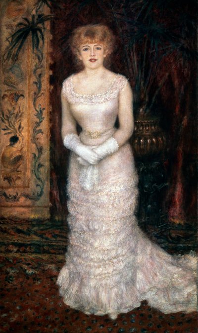 Porträt der Schauspielerin Jeanne Samary, 1878 von Pierre Auguste Renoir