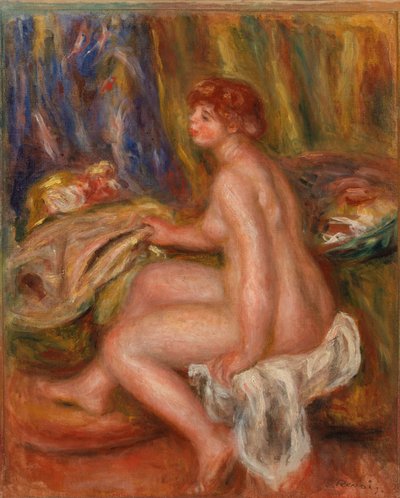 Sitzender weiblicher Akt, Profilansicht von Pierre Auguste Renoir