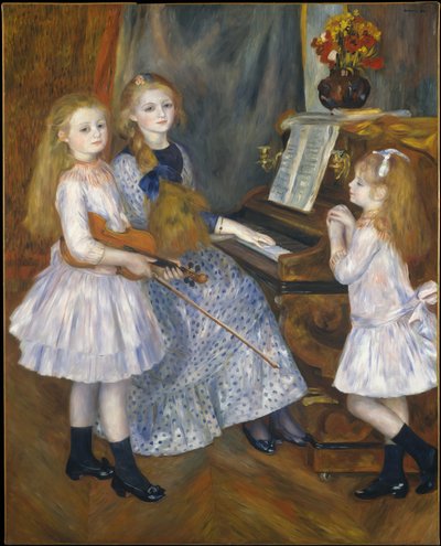 Die Töchter von Catulle Mendes am Klavier von Pierre Auguste Renoir