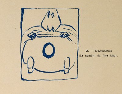Bewunderung - Nabel des Père Ubu, aus dem Alphabet des Père Ubu von Pierre Bonnard