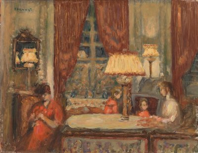 Abend unter den Lampen (La Soirée sous les lampes) von Pierre Bonnard