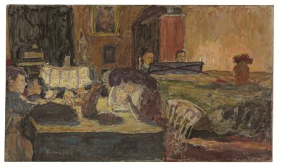 Abend im Salon von Pierre Bonnard