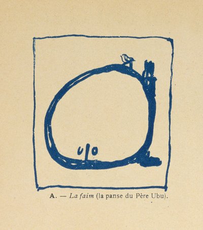 Hunger - Pere Ubus Bauch, aus dem Alphabet von Pere Ubu, 1900 von Pierre Bonnard