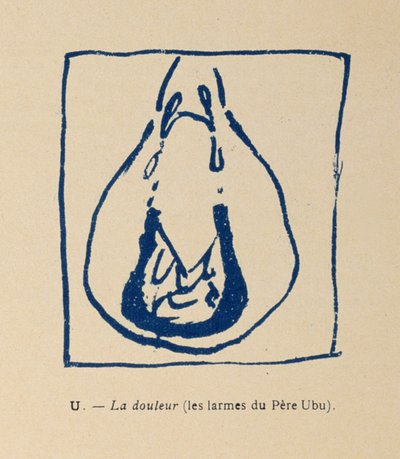 Trauer - Pere Ubus Tränen, aus dem Alphabet von Pere Ubu von Pierre Bonnard