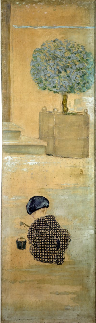 Das Kind mit einer Sandburg, oder Das Kind mit einem Eimer, 1894 von Pierre Bonnard