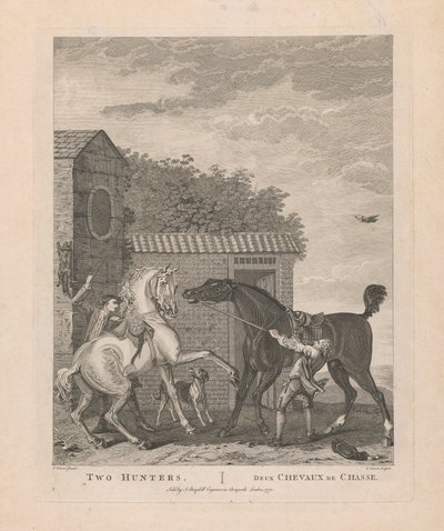 2. Zwei Jäger / Deux Chevaux de Chasse von Pierre Charles Canot