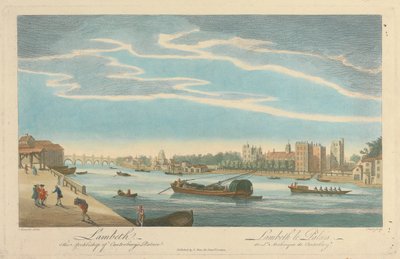 Lambeth. Der Palast des Erzbischofs von Canterbury von Pierre Charles Canot