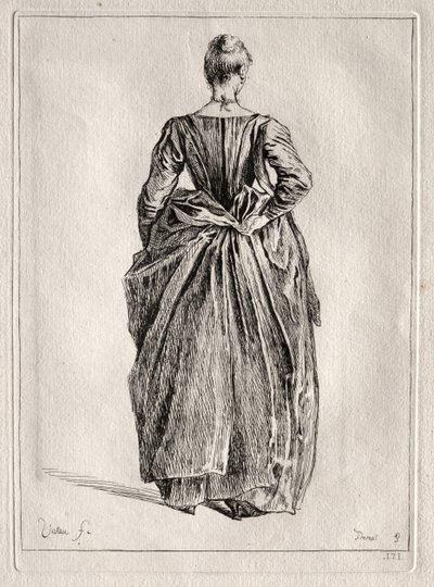 Studie einer Frau von hinten von Pierre Charles Trémolière
