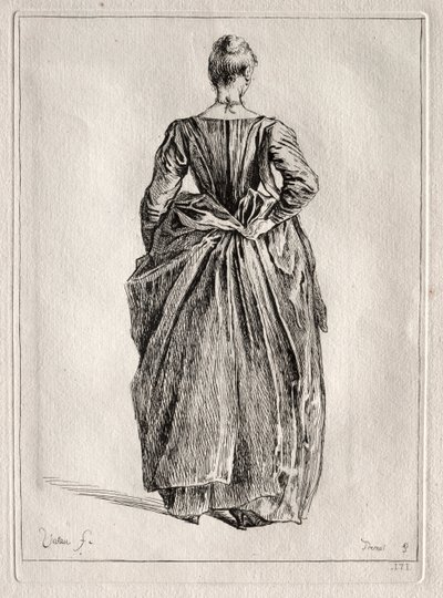 Studie einer Frau von hinten von Pierre Charles Trémolière