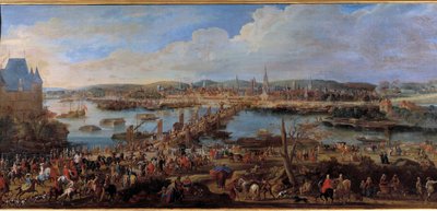 Blick auf die Stadt Rouen von Saint Sever aus von Pierre Denis Martin