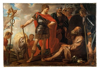 Alexander und Diogenes (Kopie nach Gaspar de Crayer) von Pierre François Antoine de Goesin