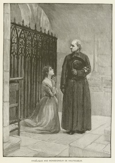 Angelique und Monseigneur de Hautecoeur von Pierre Georges Jeanniot