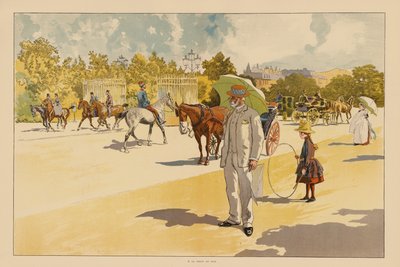 Am Tor des Bois de Boulogne, Paris von Pierre Georges Jeanniot