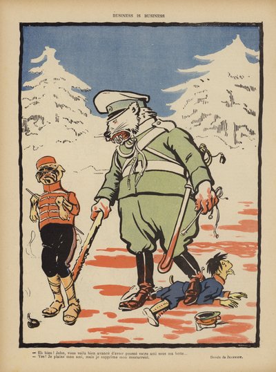 Geschäft ist Geschäft. Illustration für Le Rire von Pierre Georges Jeanniot