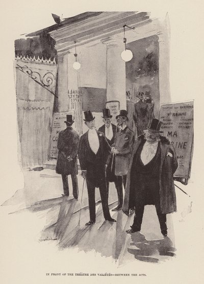 Vor dem Théâtre des Variétés, zwischen den Akten von Pierre Georges Jeanniot