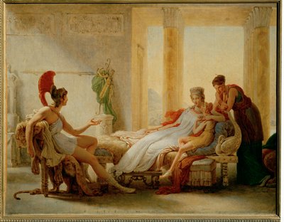 Aeneas und Dido, Skizze für ein größeres Ölbild von Pierre Guérin