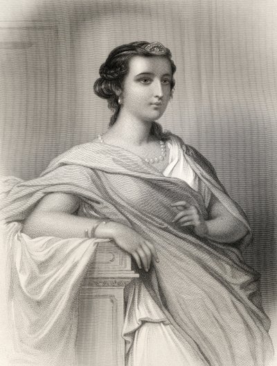 Aspasia von Milet (c.470-410 v. Chr.) Illustration aus 