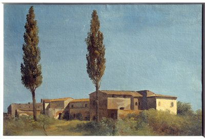 In der Villa Farnese, die zwei Pappeln von Pierre Henri de Valenciennes