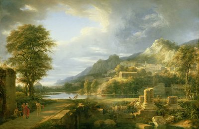 Die antike Stadt Agrigentum, 1787 von Pierre Henri de Valenciennes