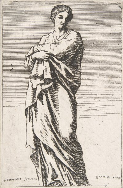 Stehende weibliche Figur von Pierre Ignace Parrocel
