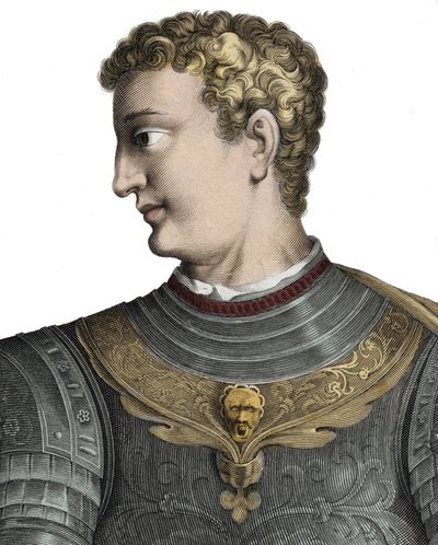 Caligula (Caius Caesar Germanicus) (12-41), römischer Kaiser - Caius Caesar Germanicus genannt Caligula (12-41), römischer Kaiser - Gravur von Pierre Jean Mariette von Pierre Jean Mariette