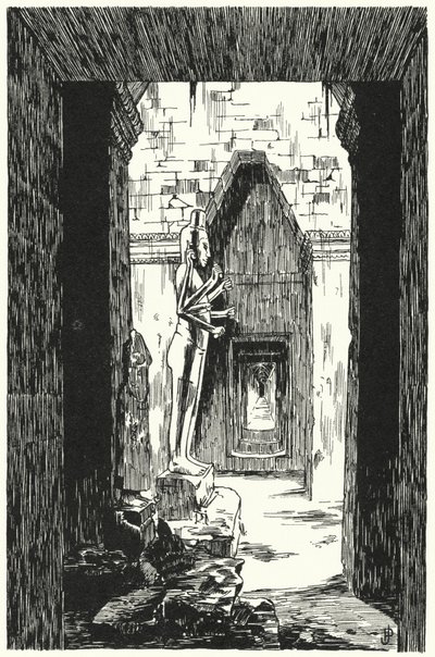 Riesiger Vishnu in einem Seiteneingang, Angkor Wat von Pierre Jeannerat de Beerski