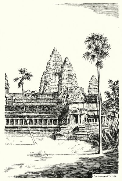Die Türme von Angkor Wat von Pierre Jeannerat de Beerski