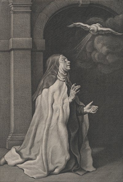 Vision der Taube der Heiligen Teresa von Avila, ca. 1650 von Pierre Louis van Schuppen