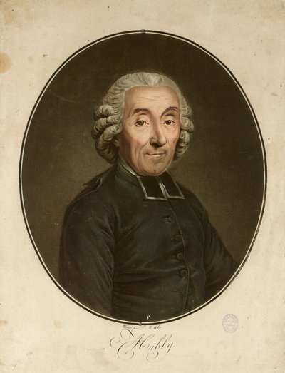 Porträt von Gabriel Bonnot de Mably 1709-1785, ca. 1790 von Pierre Michel Alix