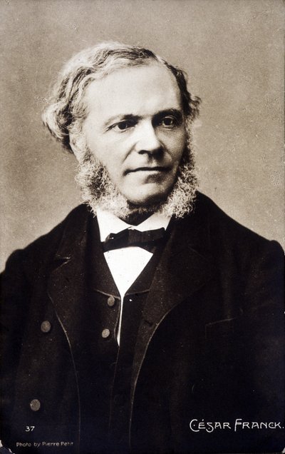Porträt von César Franck, französischer Komponist und Organist belgischer Herkunft (1822-1890). von Pierre Petit