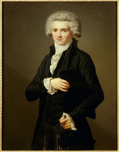 Porträt von Maximilian von Robespierre im Anzug des Abgeordneten des Dritten Standes von Pierre Roch Vigneron
