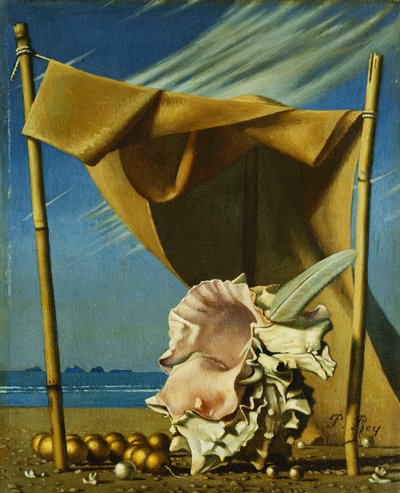 Muschel und Drapierung, ca. 1930 von Pierre Roy