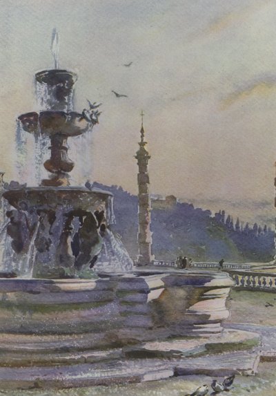 Frascati, Brunnen von Paul V, Villa Mondragone von Pierre Vignal