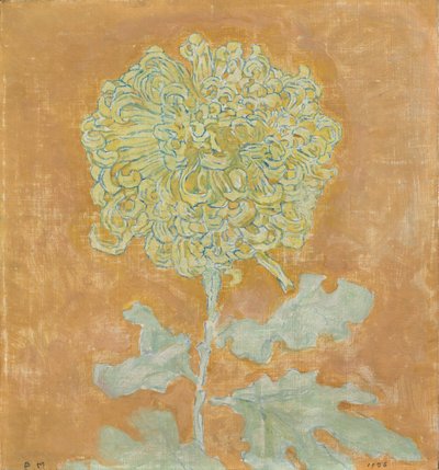 Chrysantheme, 1906-1942 von Piet Mondrian