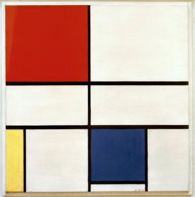 Komposition C; Komposition Nr. III; Komposition mit Rot, Gelb und Blau von Piet Mondrian