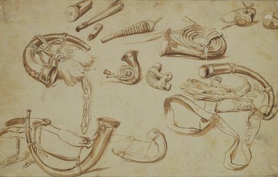 Jagdutensilien von Pieter Bruegel the Elder