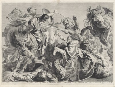 Löwenjagd von Pieter Claesz. Soutman
