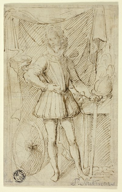 Porträt eines Edelmanns in Rüstung von Pieter Claesz. Soutman