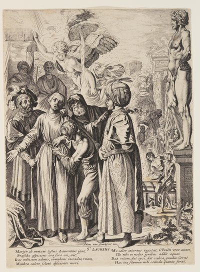 Das Martyrium des Heiligen Laurentius von Pieter Claesz. Soutman