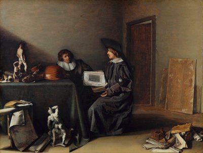 Ein Künstler und ein Kunstliebhaber im Gespräch von Pieter Codde