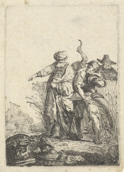 Ruth liest Ähren auf dem Feld von Boas von Pieter Cornelisz. Verbeeck (possibly)
