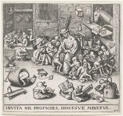 Der Esel in der Schule von Pieter Heyden van der