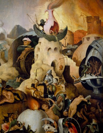 Jüngstes Gericht, ca. 1554, Gemälde von Pieter Huys, Öl auf Holz von Pieter Huys