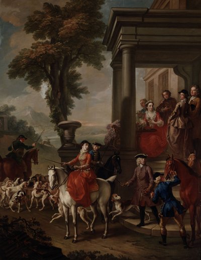 Das Treffen, um 1743 von Pieter Jan van Reysschoot