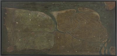 Karte von Brugse Vrije von Pieter Jansz. Pourbus