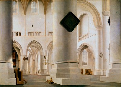 Innenraum der Großen Kirche von Haarlem. Gemälde von Pieter Saenredam, 1636-1637 von Pieter Jansz Saenredam