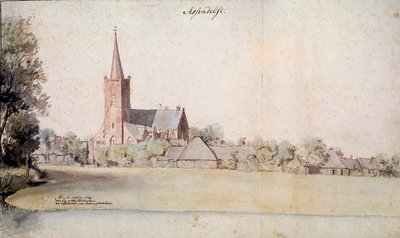 Ansicht von Assendelft in den Niederlanden 1633 von Pieter Jansz Saenredam