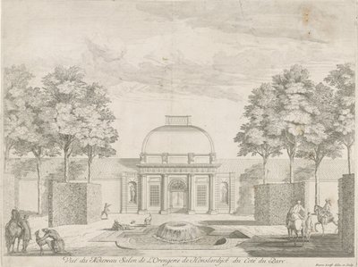 Orangerie von Honselersdijk, vom Park aus gesehen von Pieter Loofs